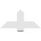 Ekena Millwork Eugene Architectural Grade PVC Gable Bracket, 36"W x 16 1/2"H x 2"D x 6"F, 11/12 Pitch GBP036X17X0206EUG00 - alternate 4